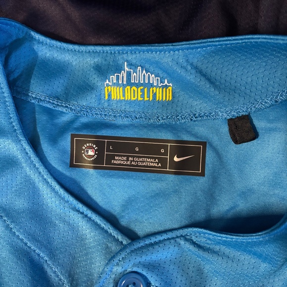 New mens large authentic Nike Philadelphia Phillies Bryce Harper baseball jersey - Picture 7 of 7